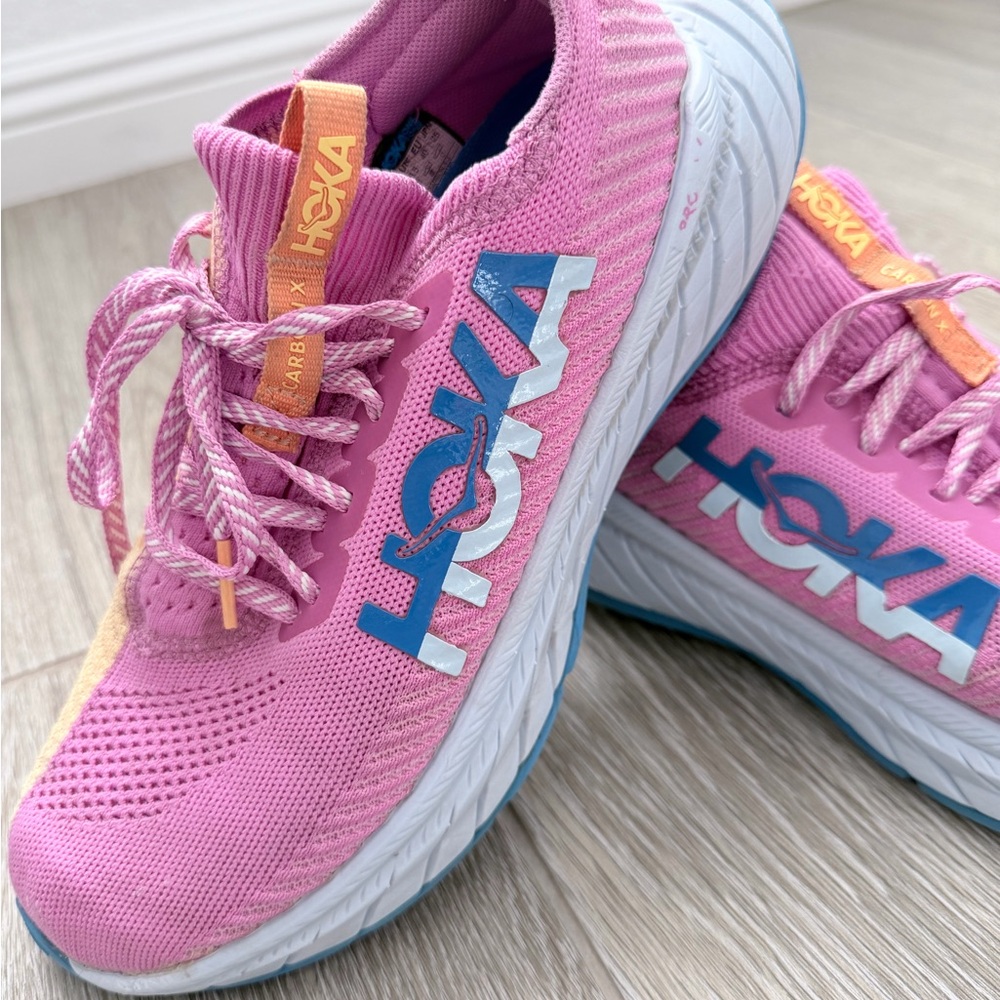 Hoka women Pink and Blue Sneakers